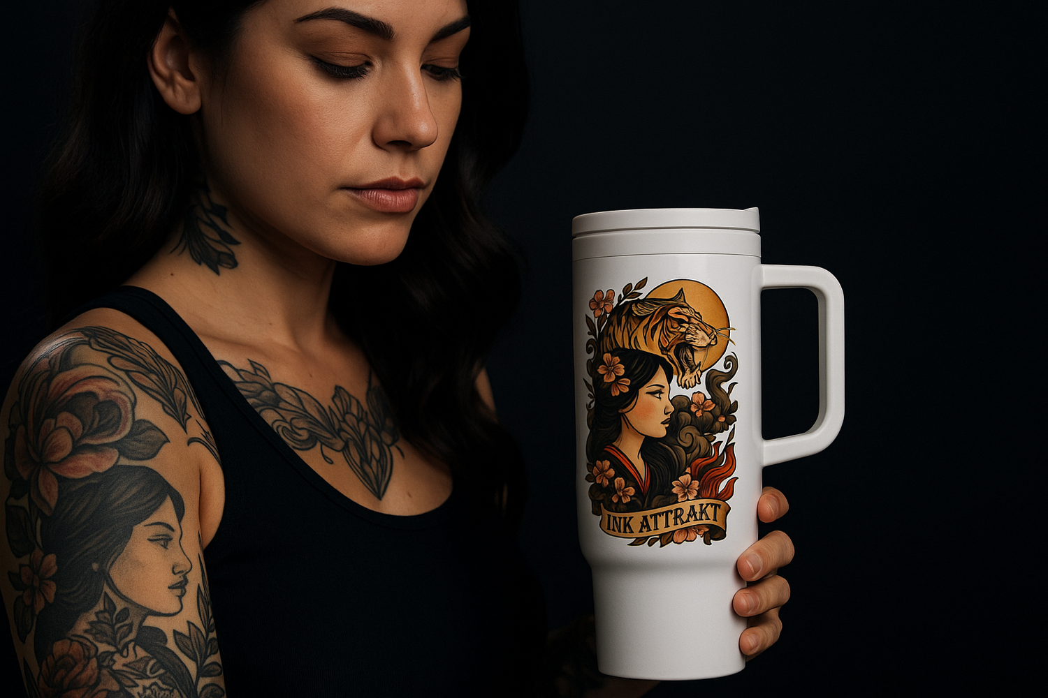 Ink.Attrakt Thermobecher Tattoo Art To-Go